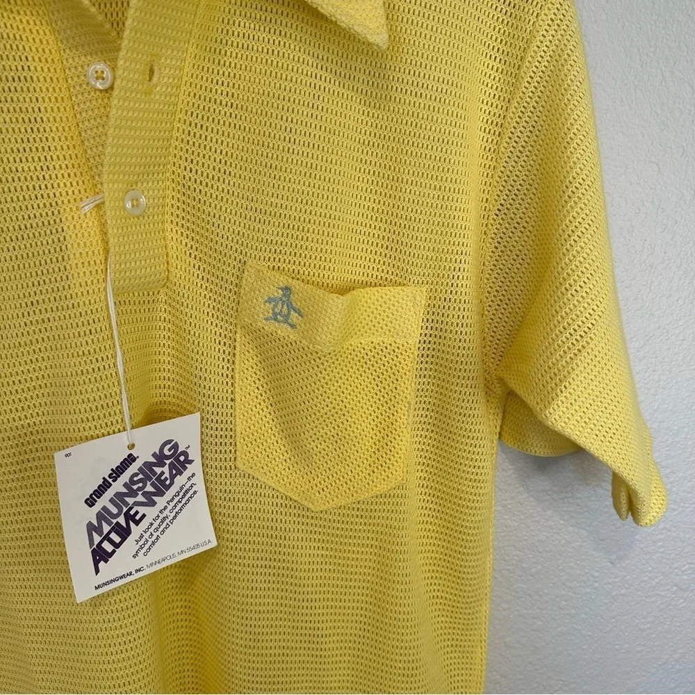 **NWT** Munsingwear Grand Slam Vintage Mesh Golf Polo